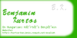 benjamin kurtos business card